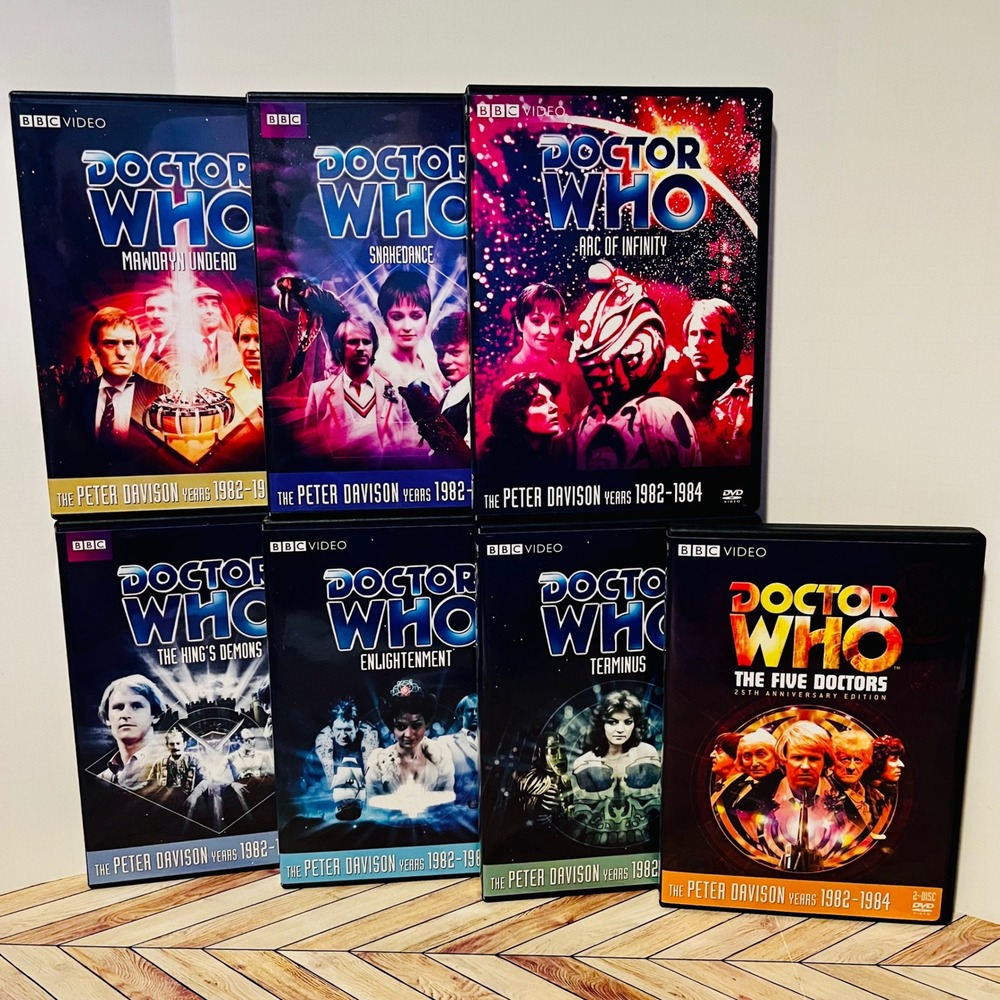 Doctor Who BBC DVD Set of 7 Peter Davison 1982-1984 5th Doctor Stories 124 - 130